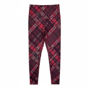 C9 by Champion Womens Workout Cropped Leggings Red S Activewear Gym Athleisure